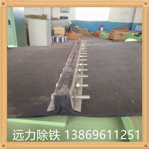 除鐵器專(zhuān)用皮帶是皮帶除鐵器的上的附件,是皮帶除鐵器上的一種附件.皮帶除鐵器是一種在除鐵選礦領(lǐng)域得到廣泛應用的一種磁選設備. 皮帶除鐵器具有結構簡(jiǎn)單.處理量大.操作方便.易于維護等優(yōu)點(diǎn). 皮帶除鐵機主要特點(diǎn)是機身可以很方便的伸縮,設有儲帶倉,機尾可隨采煤工作面的推進(jìn)伸長(cháng)或縮短,結構緊湊,可不設基礎,直接在巷道底板上鋪設,機架輕巧,拆裝十分方便.當輸送能力和運距較大時(shí),可配中間驅動(dòng)裝置來(lái)滿(mǎn)足要求.根據輸送工藝的要求,可以單機輸送,也可多機組合成水平或傾斜的運輸系統來(lái)輸送物料
